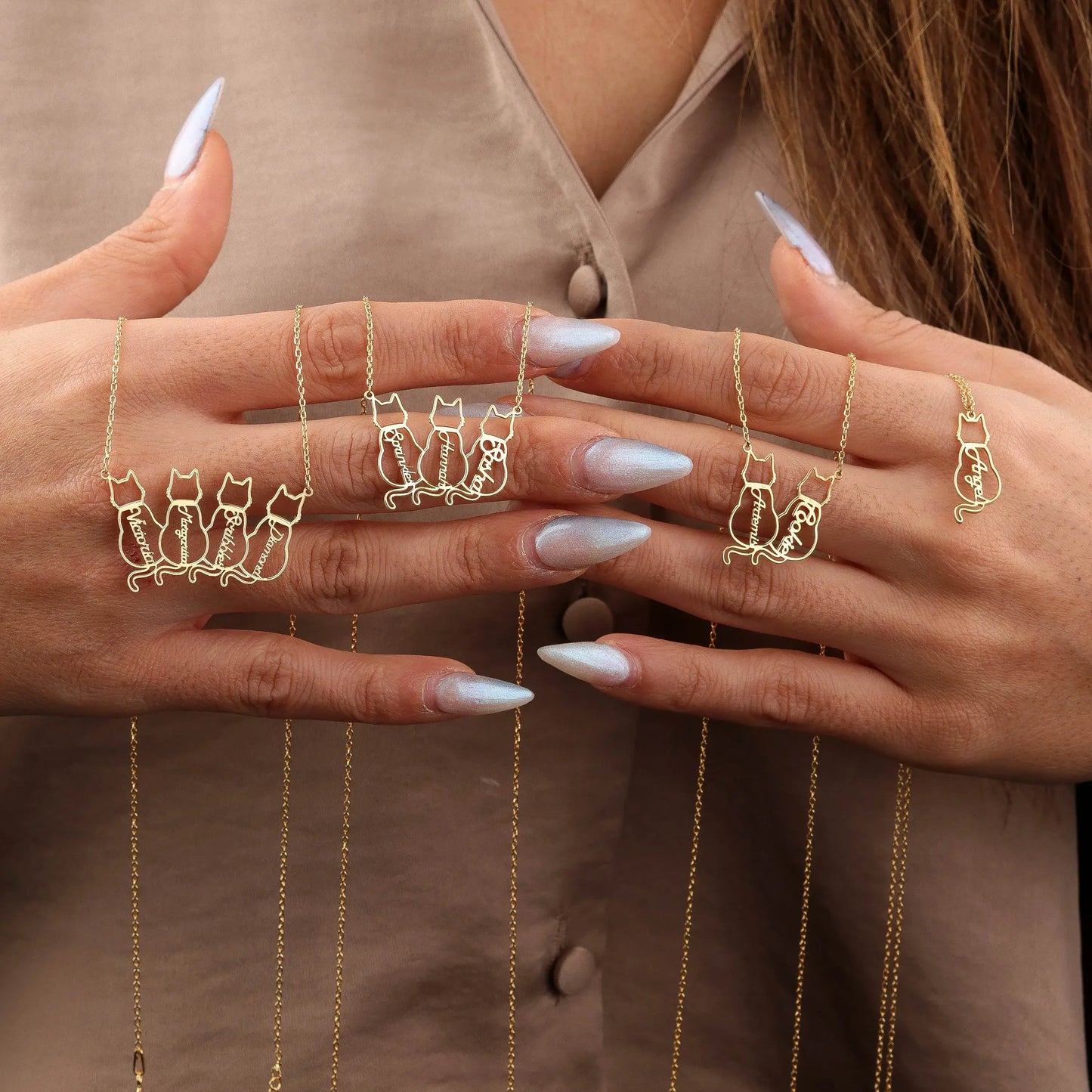 Personalizovaný náhrdelník se jménem kočky