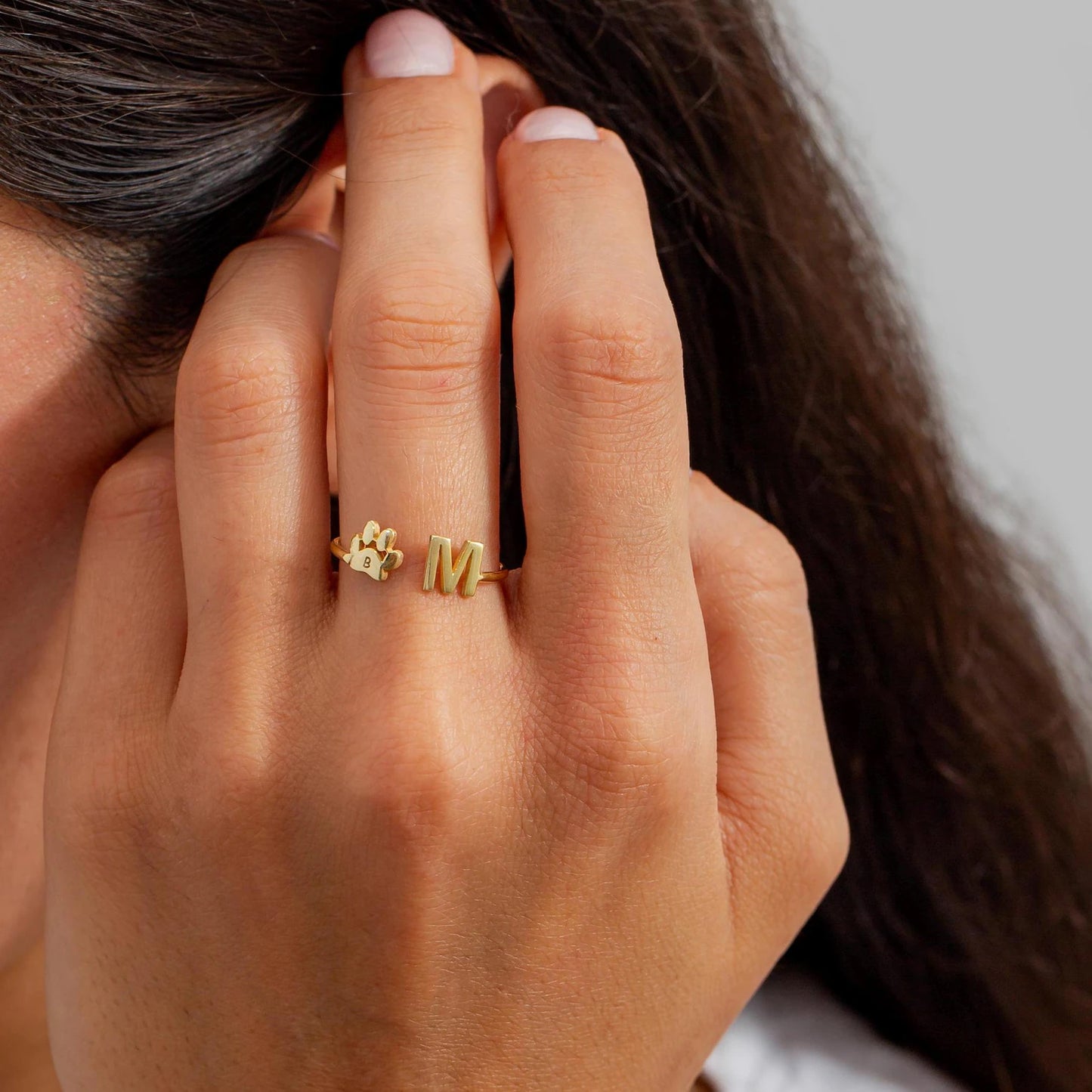 Personalizovaný prsten s iniciálami domácího mazlíčka