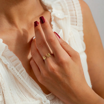 Personalizovaný prsten s iniciálami domácího mazlíčka