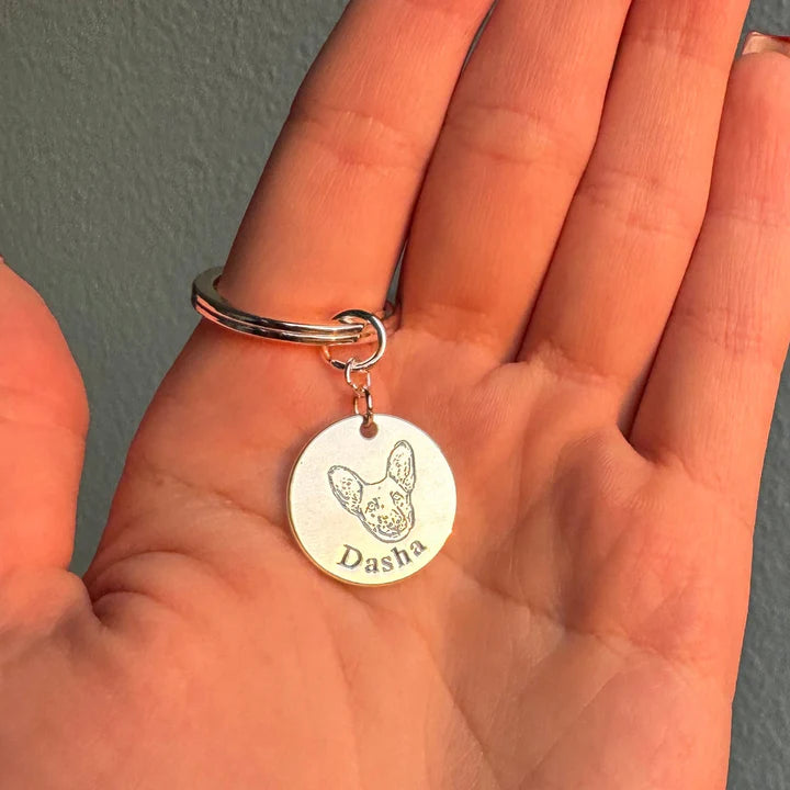 Personalizovaná klíčenka s obličejem mazlíčka