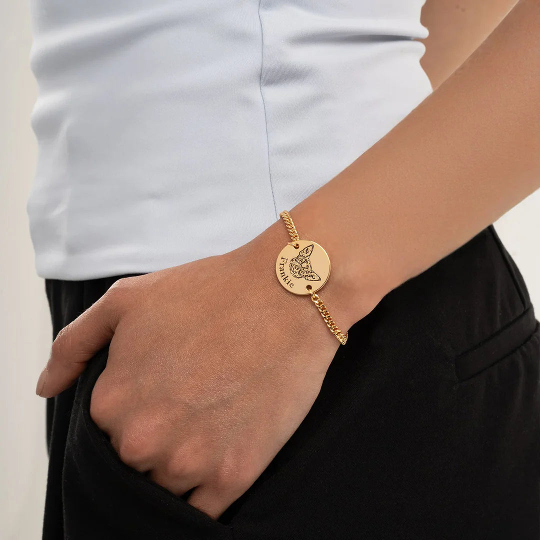 Personalizovaný náramek s obličejem domácího mazlíčka