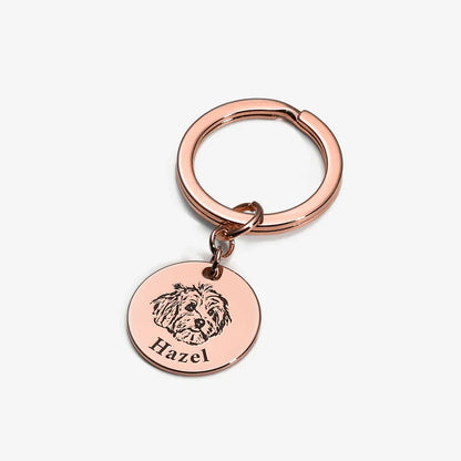 Personalizovaná klíčenka s obličejem mazlíčka