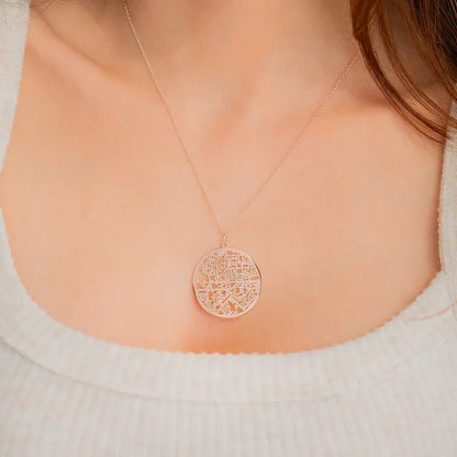 Personalizovaný mapový náhrdelník