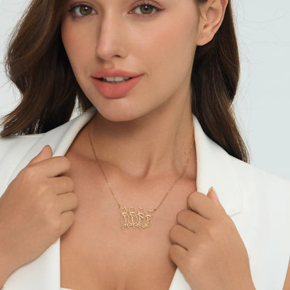 Personalizovaný náhrdelník se jménem kočky