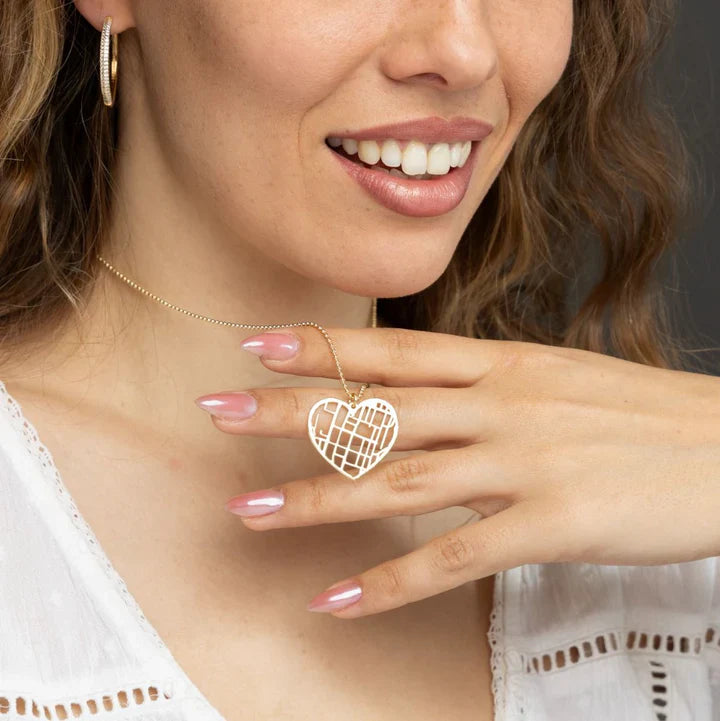 Personalizovaný mapový náhrdelník