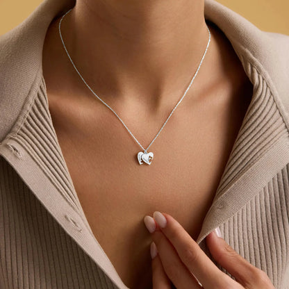 Personalizovaný náhrdelník se srdíčkem a tlapičkou