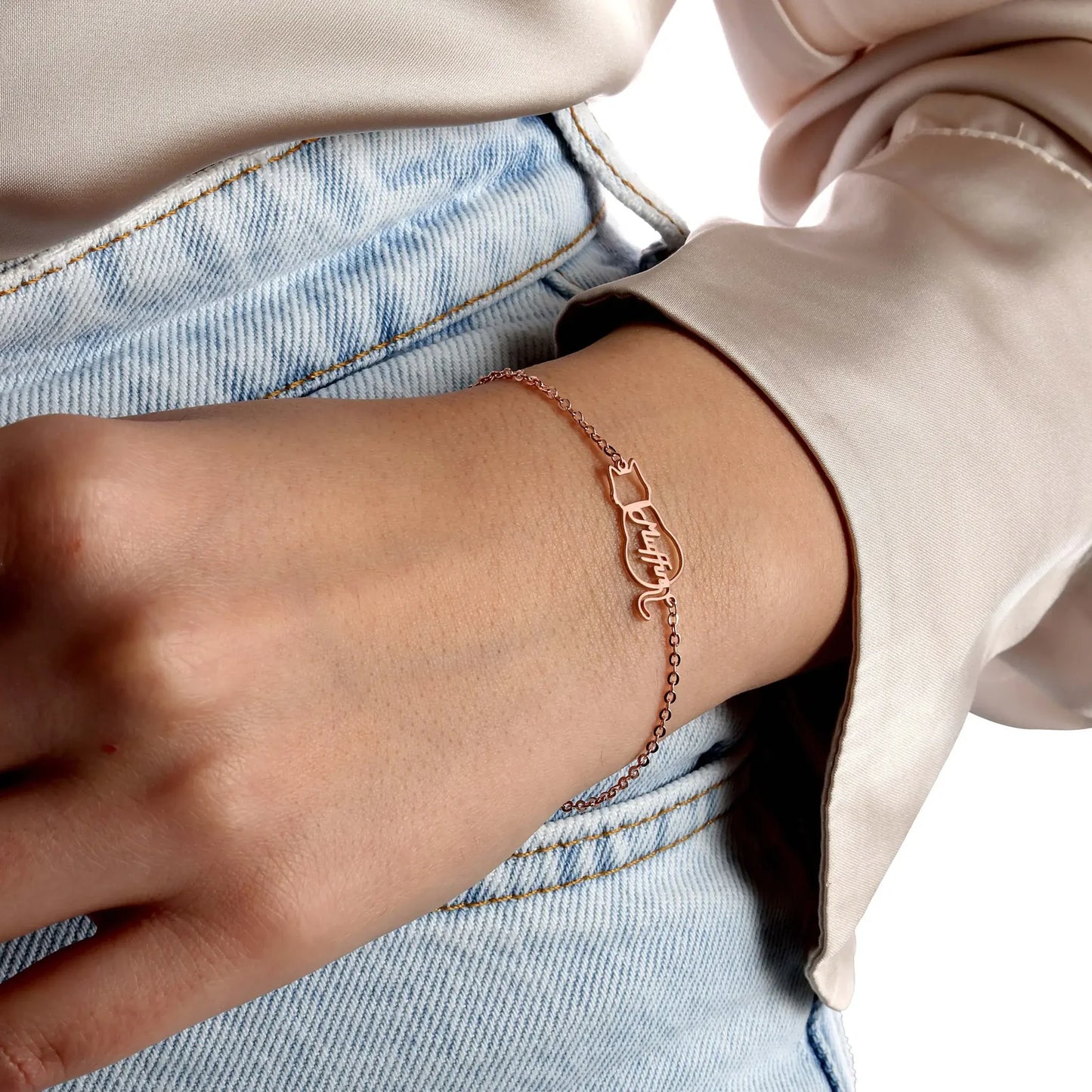 Personalizovaný náramek se jménem kočky